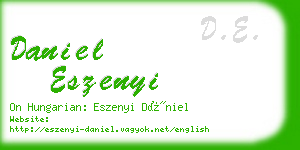 daniel eszenyi business card